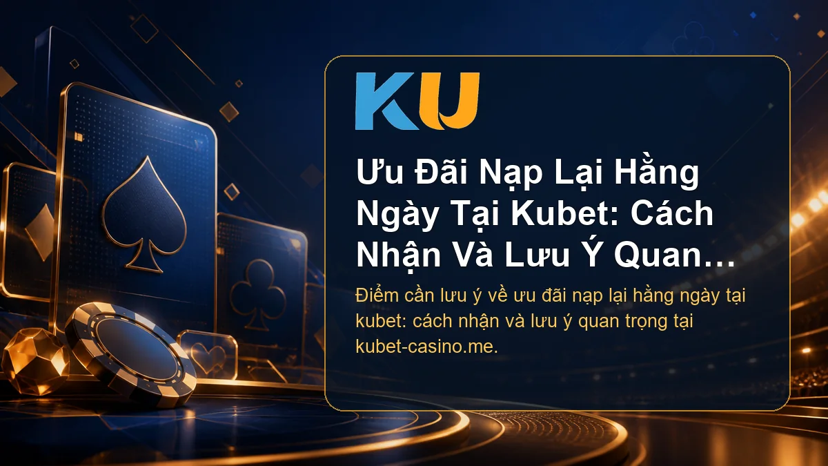 Minh họa chi tiết Ưu Đãi Nạp Lại Hằng Ngày Tại Kubet: Cách Nhận Và Lưu Ý Quan Trọng tại KU - 58